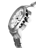 Maserati Ingegno Chronograph White Dial Silver Steel Strap Watch For Men - R8873619004 Authentic Buy Shop Now