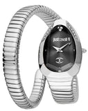 Just Cavalli Serpente Metallica Black Dial Silver Steel Strap Watch for Women - JC1L208M0025 Authentic Buy Shop Now