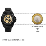 Fossil Bronson Automatic Skeleton Black Dial Black Steel Strap Watch for Men - ME3217 Authentic Buy Shop Now