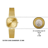 Guess Tapestry Diamonds Gold Dial Gold Mesh Bracelet Watch for Women - GW0354L2 Authentic Buy Shop Now