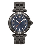 Versace Greca Sport Quartz Black Dial Black Steel Strap Watch For Men - VEZ300621 Authentic Buy Shop Now