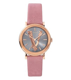 Versace Virtus Quartz Grey Dial Pink Leather Strap Watch for Women - VEHC00319 Authentic Buy Shop Now