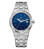 Maurice Lacroix Aikon Date Blue Dial Silver Steel Strap Watch for Men - AI1108-SS002-430-1 Authentic Buy Shop Now