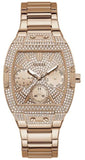 Guess Raven Diamonds Rose Gold Dial Rose Gold Steel Strap Watch for Women - GW0104L3 Authentic Buy Shop Now