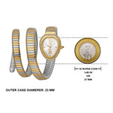Just Cavalli Doppio Silver Dial Two Tone Steel Strap Watch for Women - JC1L163M0075 Authentic Buy Shop Now