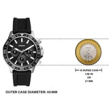 Fossil Bannon Multifunction Black Dial Black Silicone Strap Watch for Men - BQ2494 Authentic Buy Shop Now