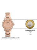 Fossil Jesse Crystal Rose Gold Dial Rose Gold Steel Strap Watch for Women - ES3020 Authentic Buy Shop Now