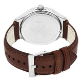 Armani Exchange Hampton Chronograph White Dial Brown Leather Strap Watch For Men - AX2187 Authentic Buy Shop Now