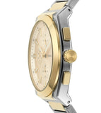 Fossil Everett Chronograph Gold Dial Two Tone Steel Strap Watch for Men - FS5796 Authentic Buy Shop Now