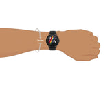 Armani Exchange Cayde Analog Black Dial Black Leather Strap Watch For Men - AX7120 Authentic Buy Shop Now