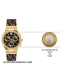 Versace Greca Chronograph Black Dial Brown Leather Strap Watch For Men - VEZ900621 Authentic Buy Shop Now