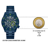 Guess Axle Multifunction Navy Blue Dial Blue Steel Strap Watch For Men - GW0488G4 Authentic Buy Shop Now