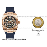 Guess Prodigy Multifunction Navy Blue Dial Blue Silicone Strap Watch For Men - GW0569G3 Authentic Buy Shop Now