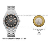 Guess Asset Quartz Black Dial Silver Steel Strap Watch For Men - GW0575G1 Authentic Buy Shop Now
