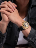 Guess Empire Chronograph Quartz Black Dial Black Silicon Strap Watch For Men - GW0583G2 Authentic Buy Shop Now