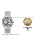 Guess Gadget Silver Dial Silver Mesh Bracelet Watch for Men - GW0538G1 Authentic Buy Shop Now