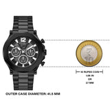 Guess Edge Chronograph Black Dial Black Steel Strap Watch For Men - GW0539G3 Authentic Buy Shop Now