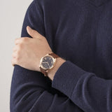 Guess Connoisseur Blue Dial Brown Leather Strap Watch For Men - GW0353G2 Authentic Buy Shop Now