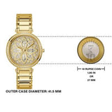 Guess Lily Quartz Gold Dial Gold Steel Strap Watch For Women - GW0528L2 Authentic Buy Shop Now