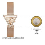 Guess Fame Diamonds Rose Gold Dial Rose Gold Mesh Bracelet Watch for Women - GW0508L3 Authentic Buy Shop Now
