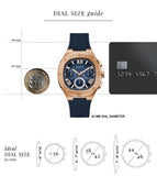 Guess Headline Multifunction Quartz Blue Dial Blue Silicone Strap Watch For Men - GW0571G2 Authentic Buy Shop Now