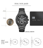 Guess Headliner Multifunction Black Dial Black Steel Strap Watch For Men - GW0572G3 Authentic Buy Shop Now