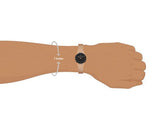 Daniel Wellington Petite Pressed Melrose Black Dial Rose Gold Mesh Strap Watch For Women - DW00100440 Authentic Buy Shop Now