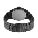 Michael Kors Slim Runway Quartz Black Dial Grey Steel Strap Watch For Men - MK1044 Authentic Buy Shop Now