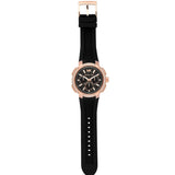 Michael Kors Sydney Pave Black Dial Black Silicone Strap Watch for Women - MK7245 Authentic Buy Shop Now