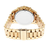 Michael Kors Lexington Chronograph Brown Dial Gold Steel Strap Watch For Women - MK7276 Authentic Buy Shop Now