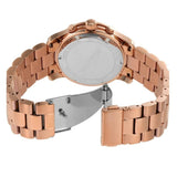 Michael Kors Lennox Three-Hand Silver Dial Rose Gold Steel Strap Watch For Women - MK7362 Authentic Buy Shop Now