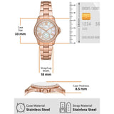 Michael Kors Camille Quartz Mother of Pearl White Dial Rose Gold Steel Strap Watch For Women - MK7364 Authentic Buy Shop Now