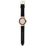 Michael Kors Everest Analog Rose Gold Dial Black Silicone Strap Watch For Women - MK7358 Authentic Buy Shop Now