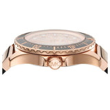 Michael Kors Everest Analog Rose Gold Dial Black Silicone Strap Watch For Women - MK7358 Authentic Buy Shop Now