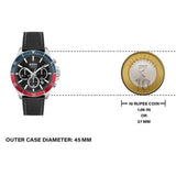 Hugo Boss Troper Chronograph Black Dial Black Leather Strap Watch For Men - 1514099 Authentic Buy Shop Now