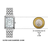 Fossil Raquel Three Hand Date Mother of Pearl Dial Silver Steel Strap Watch for Women - ES5306 Authentic Buy Shop Now