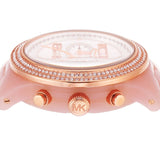 Michael Kors Runway Chronograph White Dial Pink Steel Strap Watch for Women - MK7424 Authentic Buy Shop Now