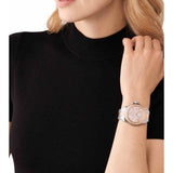 Michael Kors Everest Three Hand Rose Gold Dial Two Tone Steel Strap Watch For Women - MK7402 Authentic Buy Shop Now