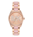 Michael Kors Janelle Analog Rose Gold Dial Two Tone Steel Strap Watch For Women - MK4731 Authentic Buy Shop Now