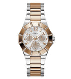 Guess Sunray Multifunction Crystals Silver Dial Two Tone Steel Strap Watch For Women - GW0616L3 Authentic Buy Shop Now