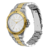 Michael Kors Everest Three Hand Silver Dial Two Tone Steel Strap Watch For Men - MK9141 Authentic Buy Shop Now