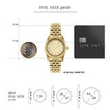 Michael Kors Lexington Analog Gold Dial Gold Steel Strap Watch for Women - MK4741 Authentic Buy Shop Now