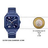 Guess Dress Multifunction Blue Dial Blue Steel Strap Watch for Men - GW0631G3 Authentic Buy Shop Now