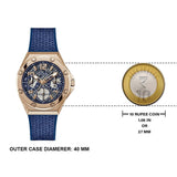 Guess Asteria Multifunction Blue Dial Blue Rubber Strap Watch For Women - GW0620L3 Authentic Buy Shop Now