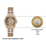 Guess Allara Quartz Rose Gold Dial Rose Gold Steel Strap Watch For Women - GW0604L3 Authentic Buy Shop Now