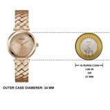 Guess Rumour Quartz Rose Gold Dial Rose Gold Steel Strap Watch For Women - GW0613L3 Authentic Buy Shop Now