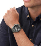 Fossil Bronson Automatic Skeleton Black Dial Grey Steel Strap Watch for Men - ME3255 Authentic Buy Shop Now
