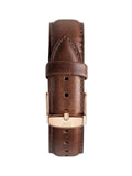 Daniel Wellington Bristol Black Dial Brown Leather Strap Watch For Men - DW00100125 Authentic Buy Shop Now