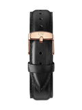 Daniel Wellington Classic Sheffield Black Dial Black Leather Strap Watch For Men - DW00100127 Authentic Buy Shop Now