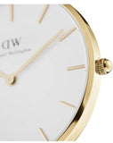 Daniel Wellington Classic Petite Evergold White Dial Gold Mesh Bracelet Watch For Women - DW00100346 Authentic Buy Shop Now